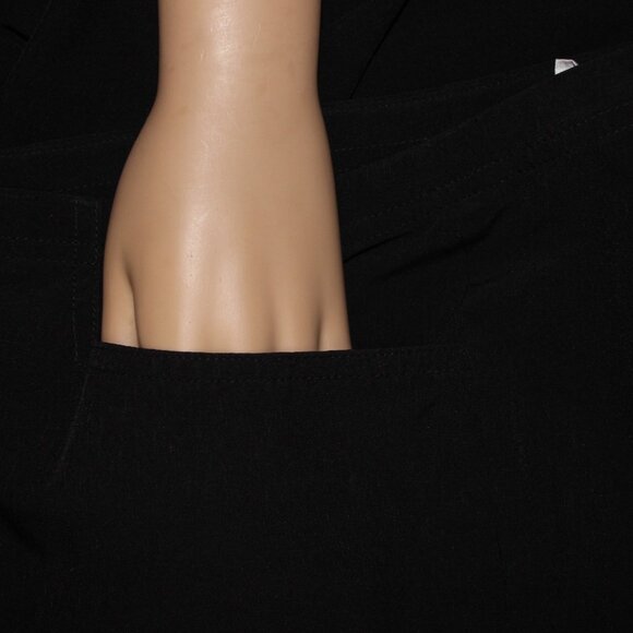 Chicos Zenergy Pant Sz 1 x 31 Reg Black Pockets Polyester Spandex Pant - Picture 12 of 16